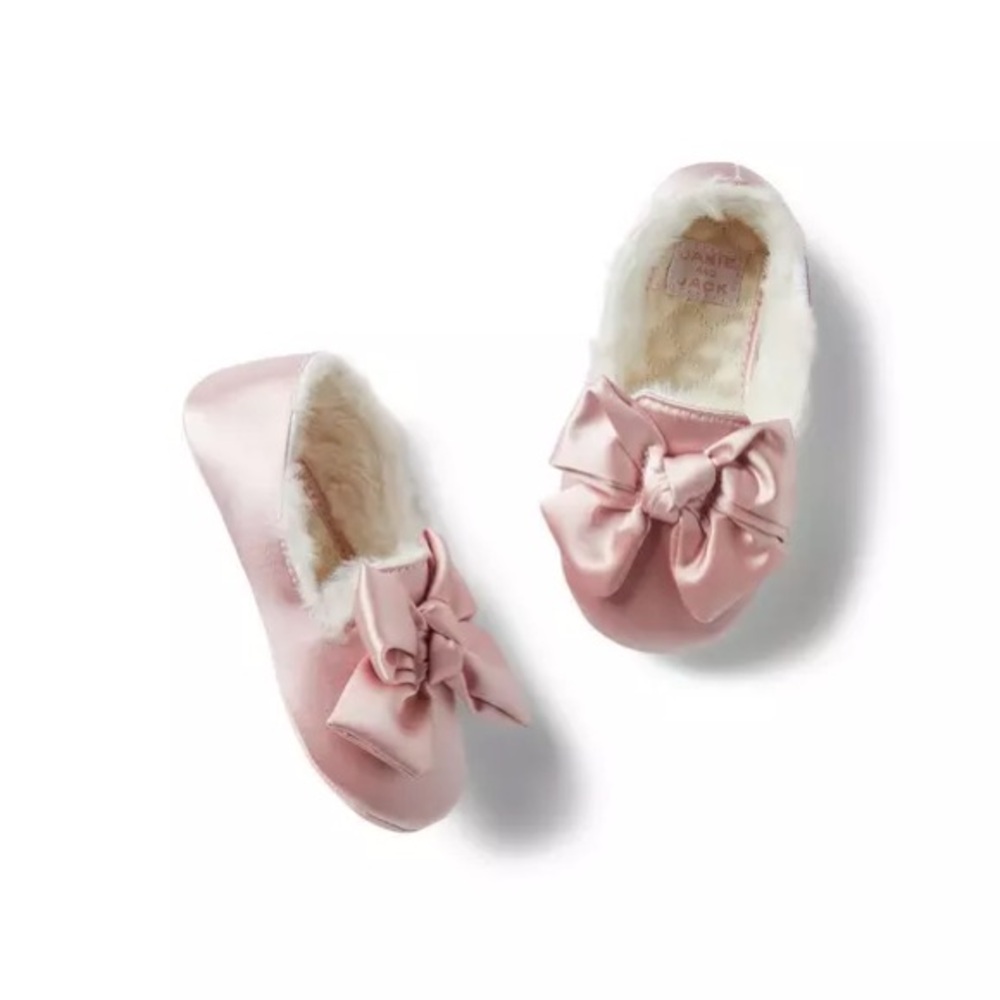 Janie and Jack - Satin Bow Slippers